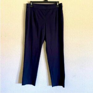 Briggs woman pull on stretchy pant size M petite navy pull on business casual